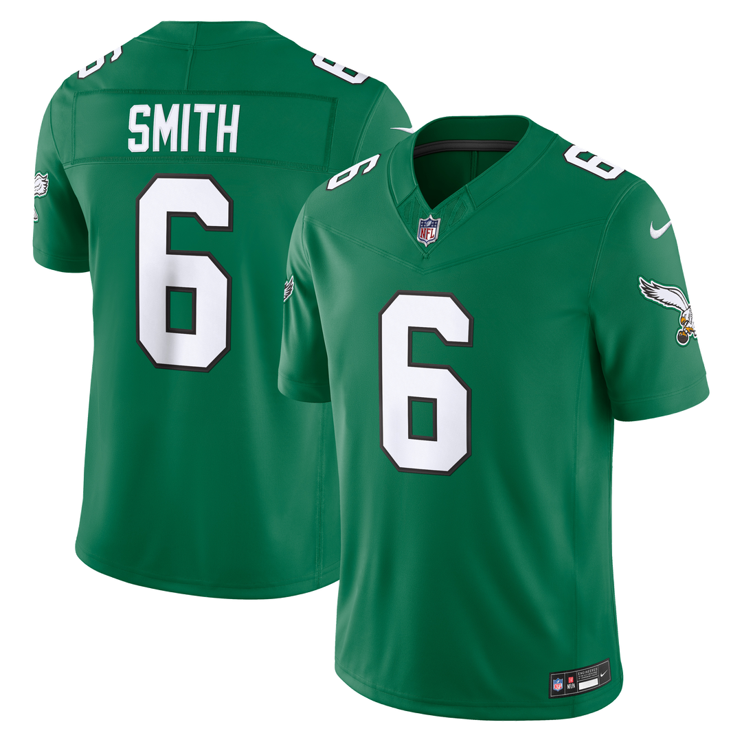 DeVonta Smith Philadelphia Eagles Alternate Vapor F.U.S.E. Stitched Limited Jersey - Kelly Green