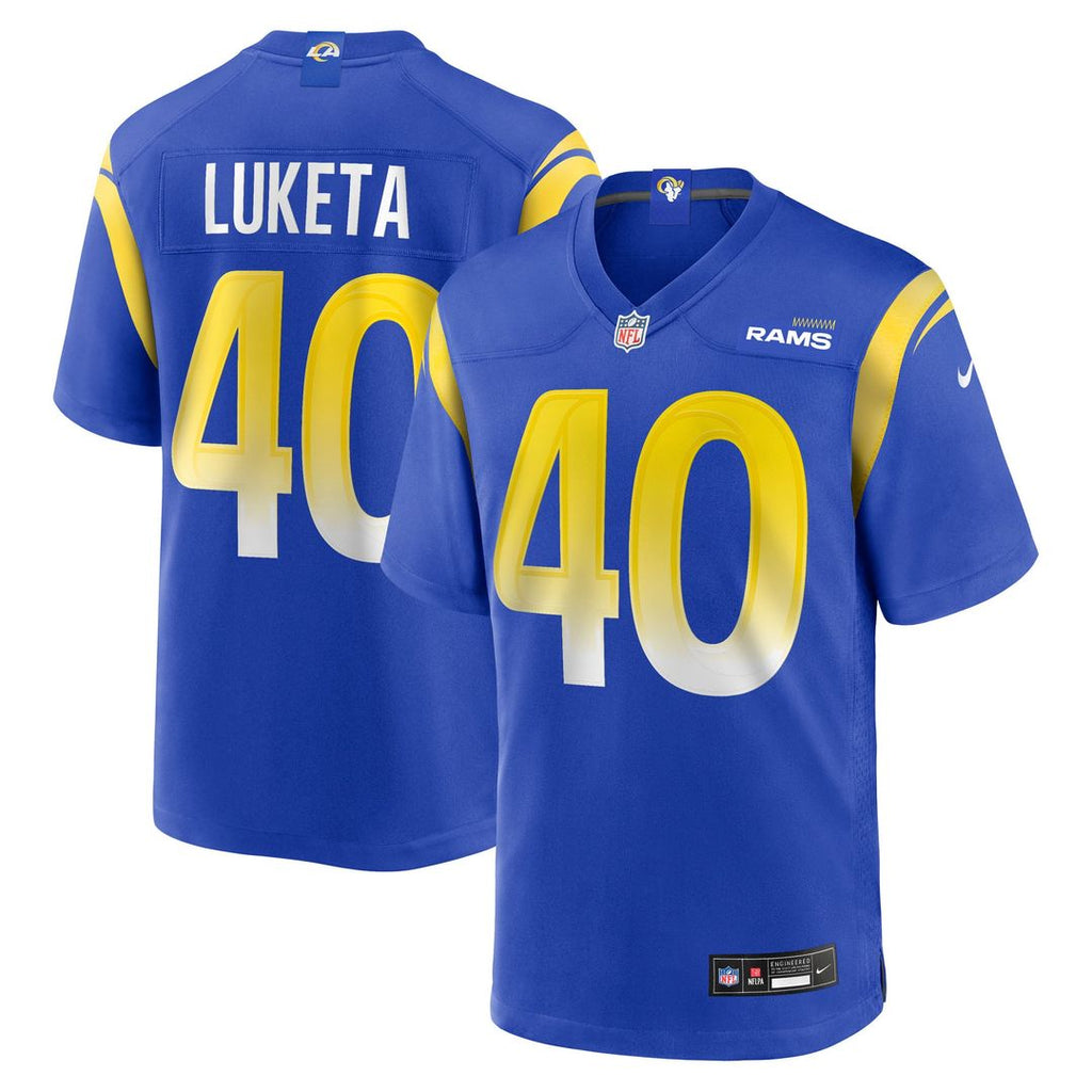 Jesse Luketa Los Angeles Rams Game Jersey - Royal Blue
