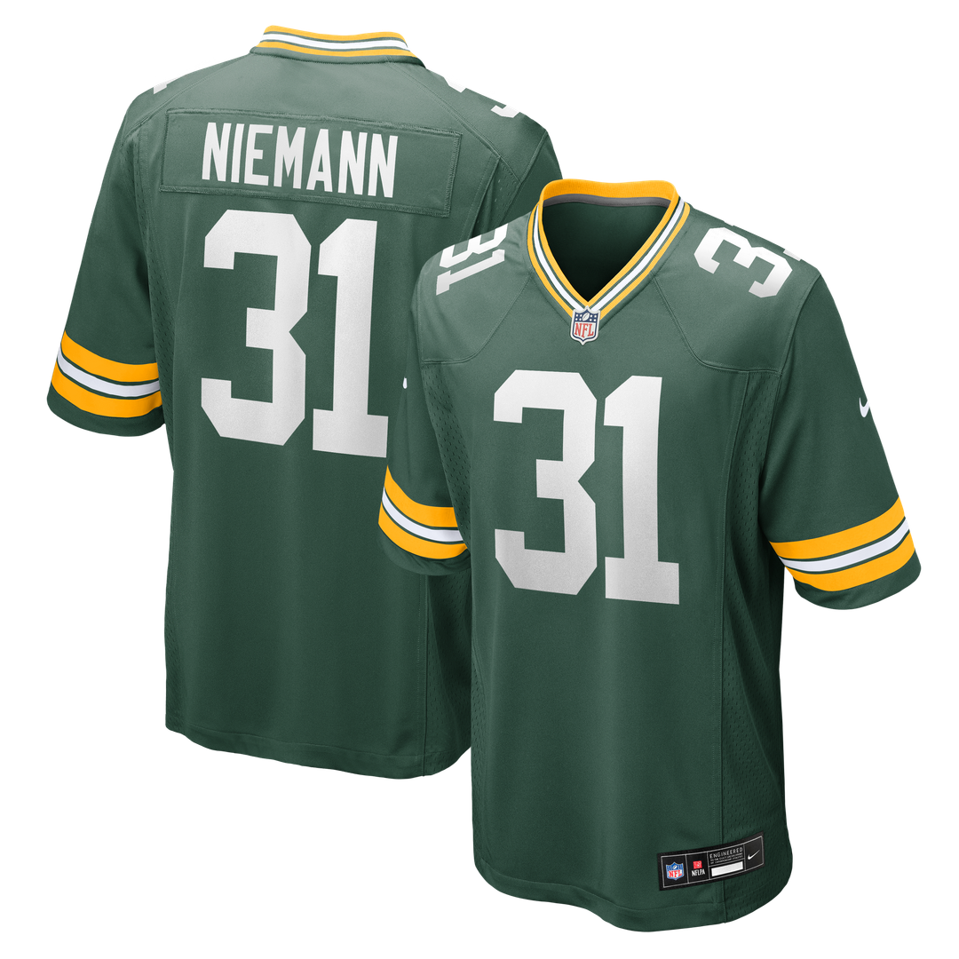 Nick Niemann Green Bay Packers Game Jersey - Green