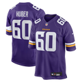 Joe Huber Minnesota Vikings Game Jersey - Purple
