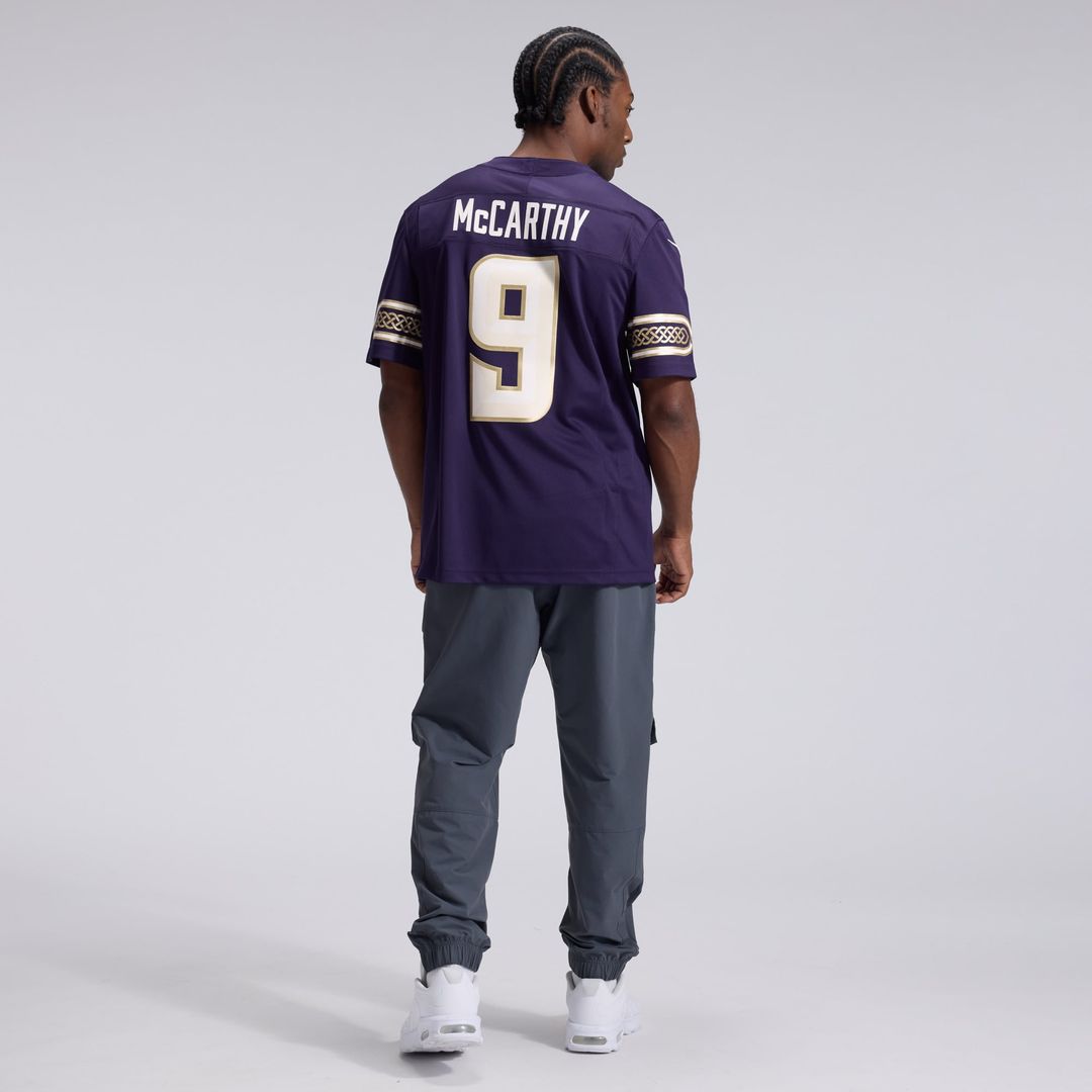 J.J. McCarthy Minnesota Vikings 2026 Rivalries Collection Stitched Limited Jersey - Purple