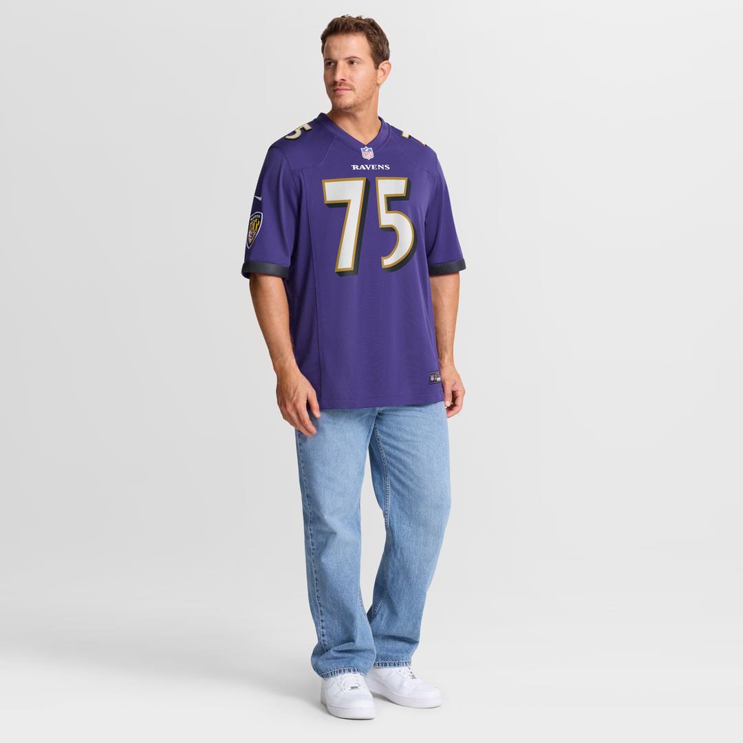 Jonathan Ogden Baltimore Ravens Game Jersey - Purple