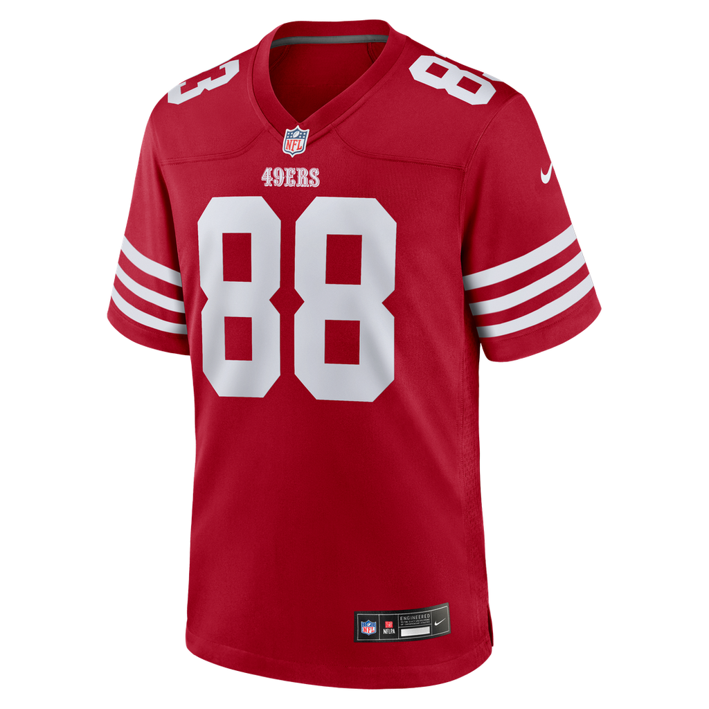 Jake Tonges San Francisco 49ers Game Jersey - Scarlet