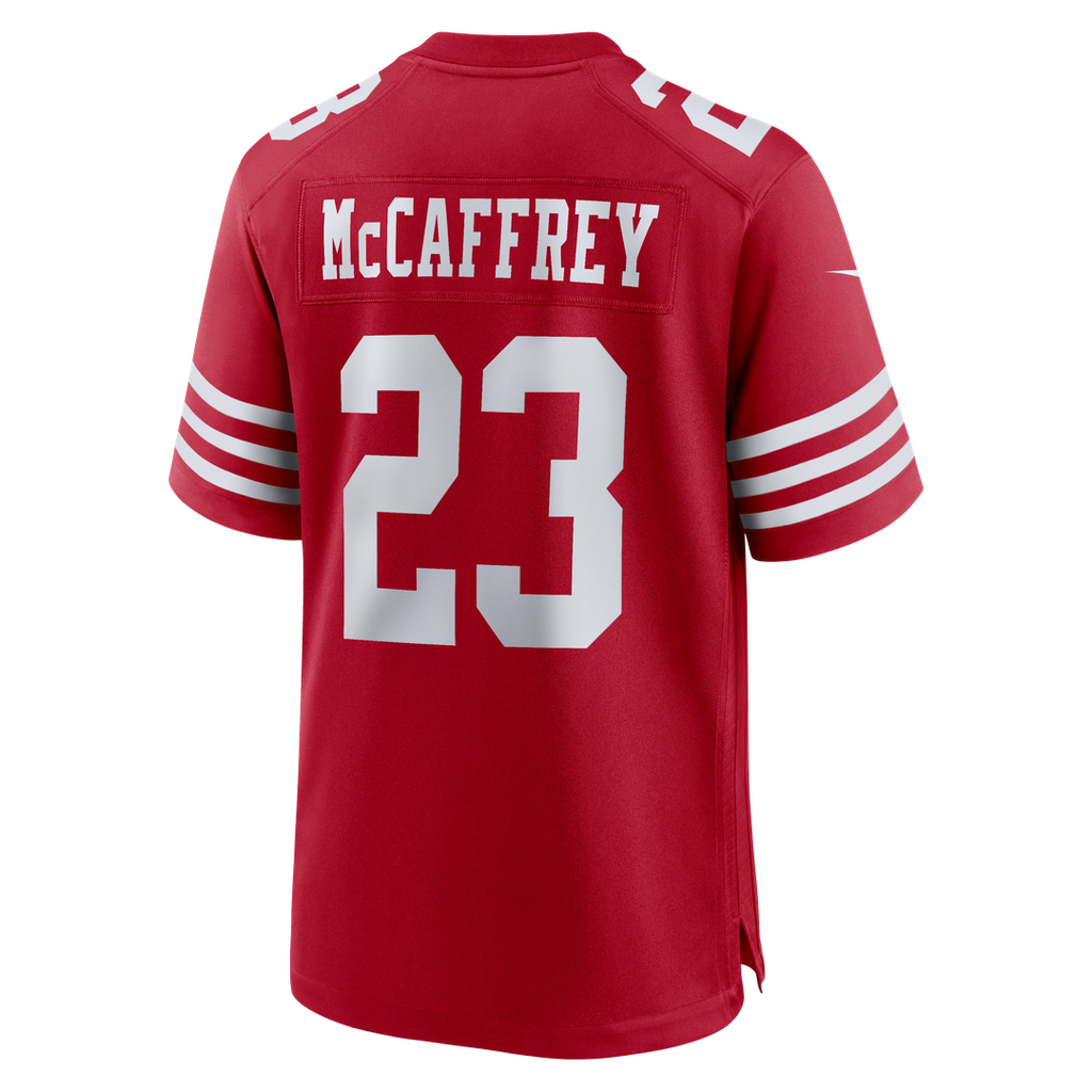 Christian McCaffrey San Francisco 49ers Game Jersey - Scarlet