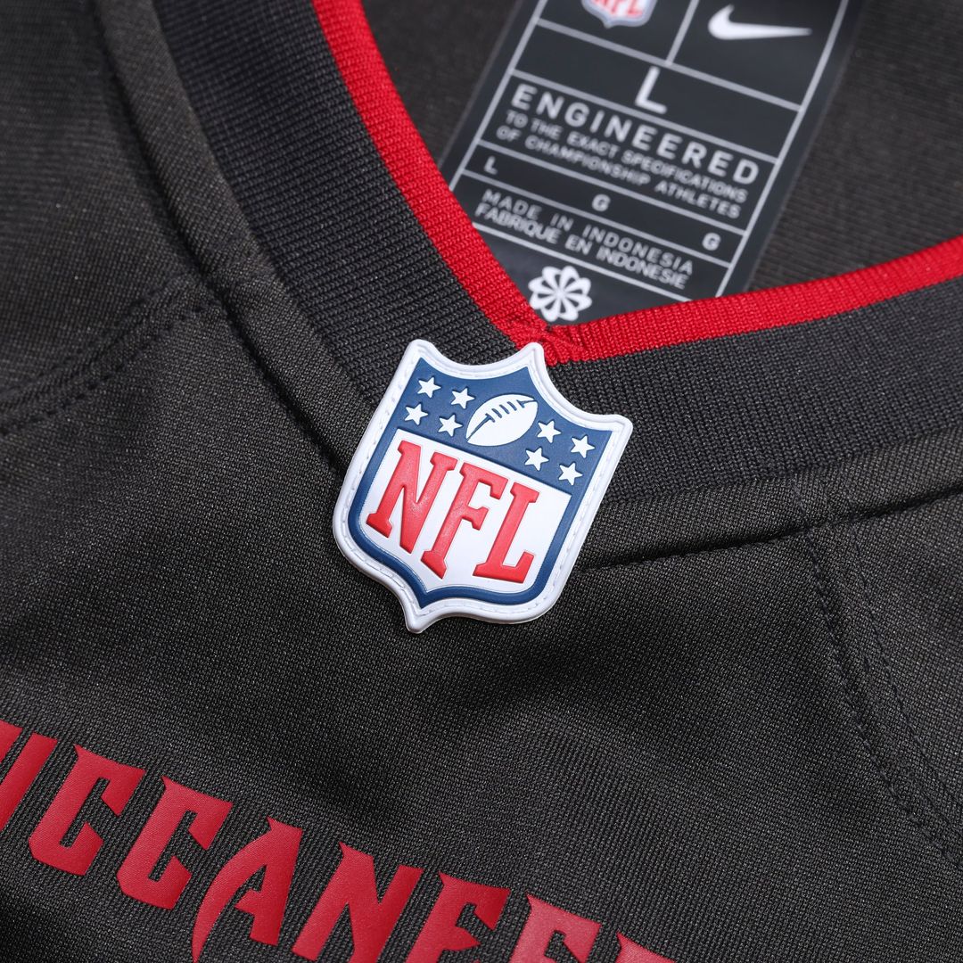 Emeka Egbuka Tampa Bay Buccaneers Alternate Game Jersey - Pewter