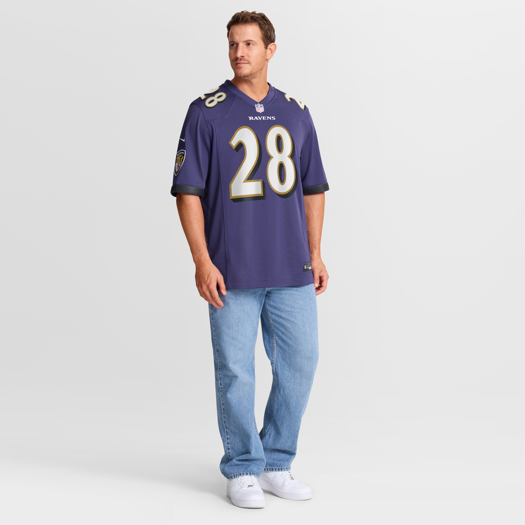 Taven Bryan Baltimore Ravens Game Jersey - Purple