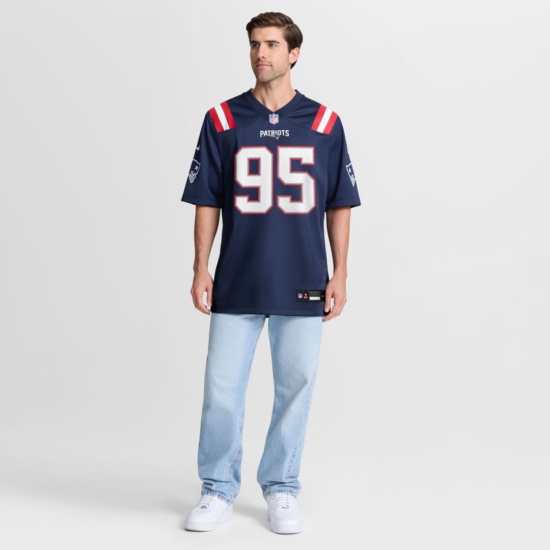 Eric Gregory New England Patriots Game Jersey - Navy