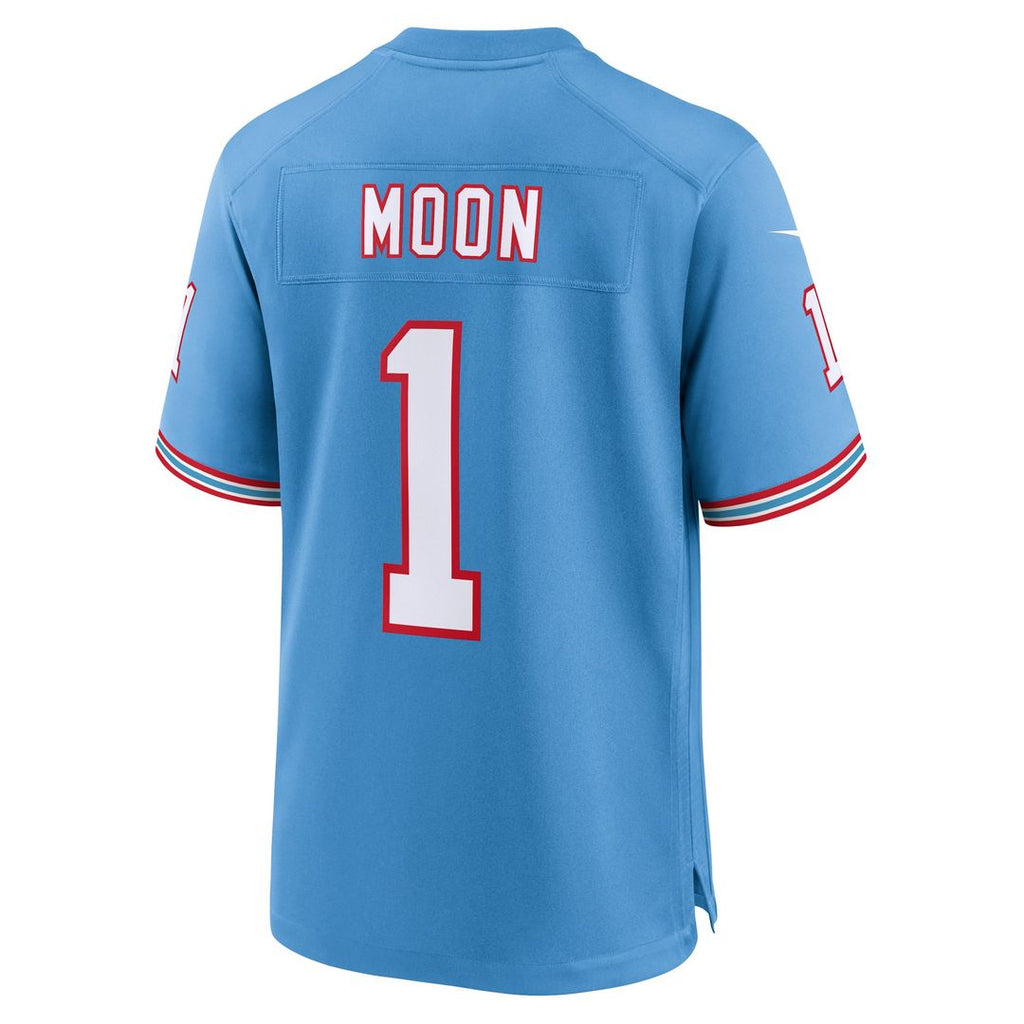 Warren Moon Tennessee Titans Alternate Game Jersey - Light Blue