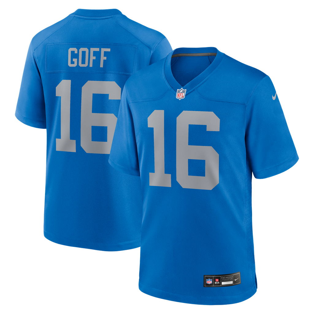 Jared Goff Detroit Lions Alternate Game Jersey - Blue