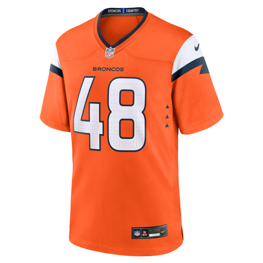 Mitchell Fraboni Denver Broncos Game Jersey - Orange