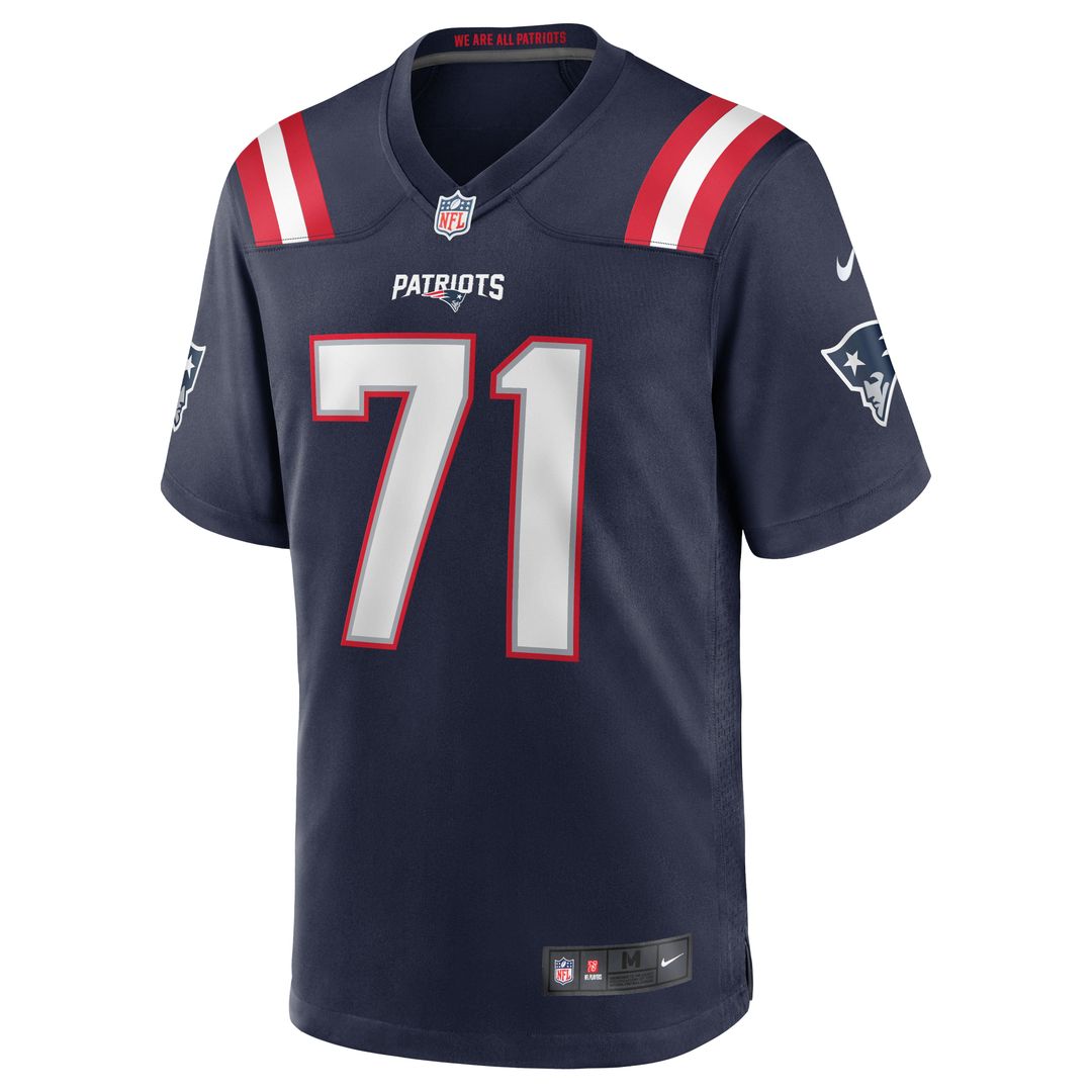 Mike Onwenu New England Patriots Game Jersey - Navy