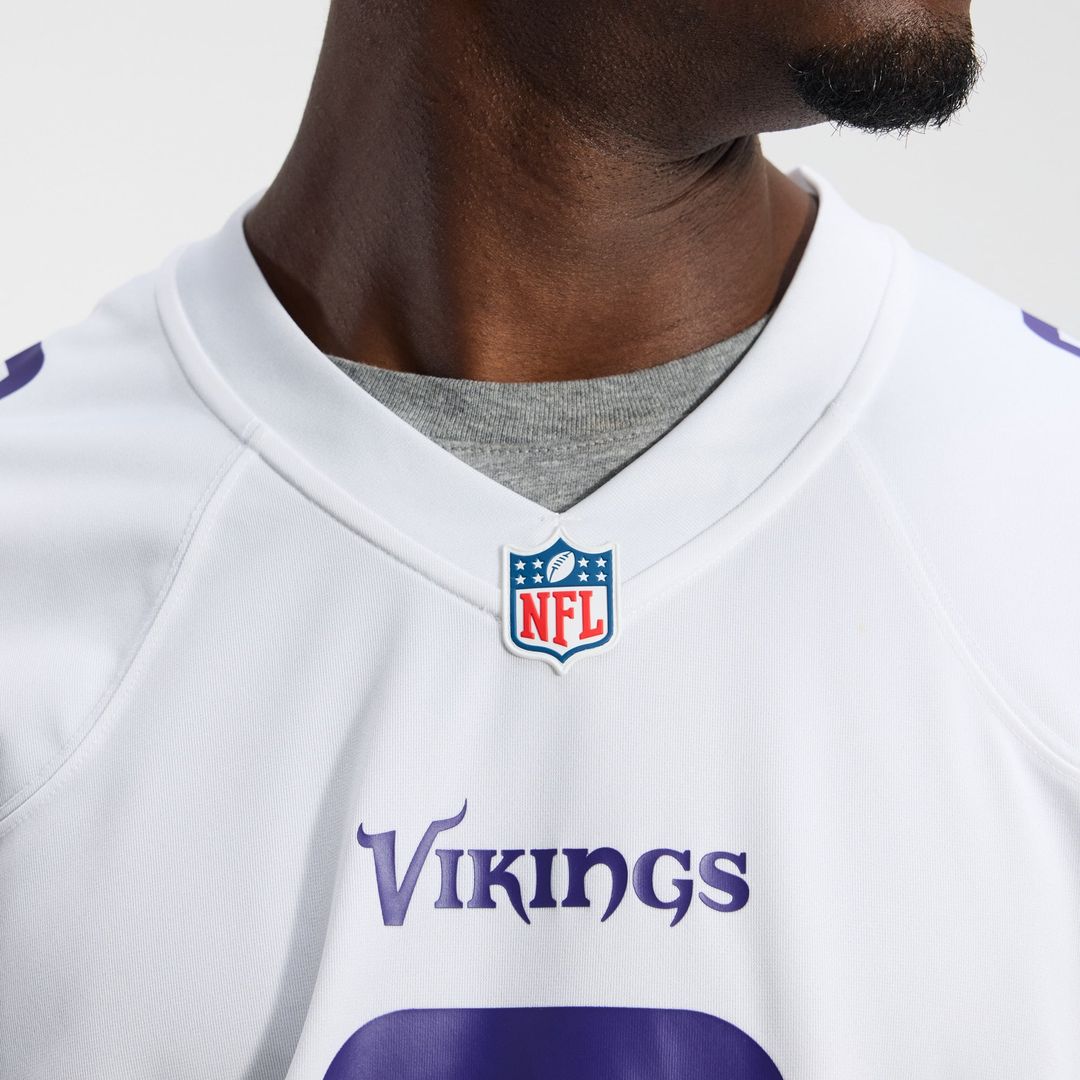 J.J. McCarthy Minnesota Vikings Game Jersey - White