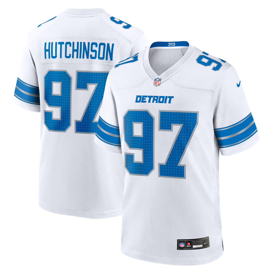 Aidan Hutchinson Detroit Lions Game Jersey - Blue