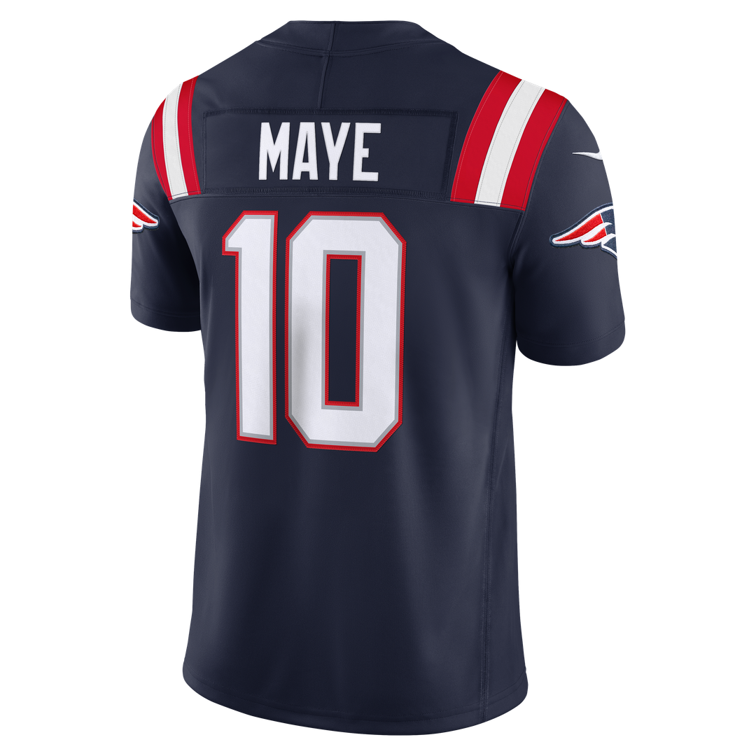 Drake Maye New England Patriots Vapor F.U.S.E. Stitched Limited Jersey - Navy