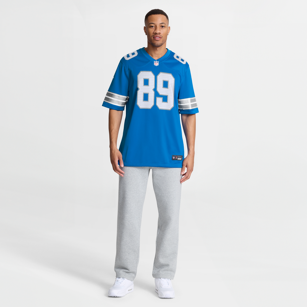 Brock Wright Detroit Lions Game Jersey - Blue
