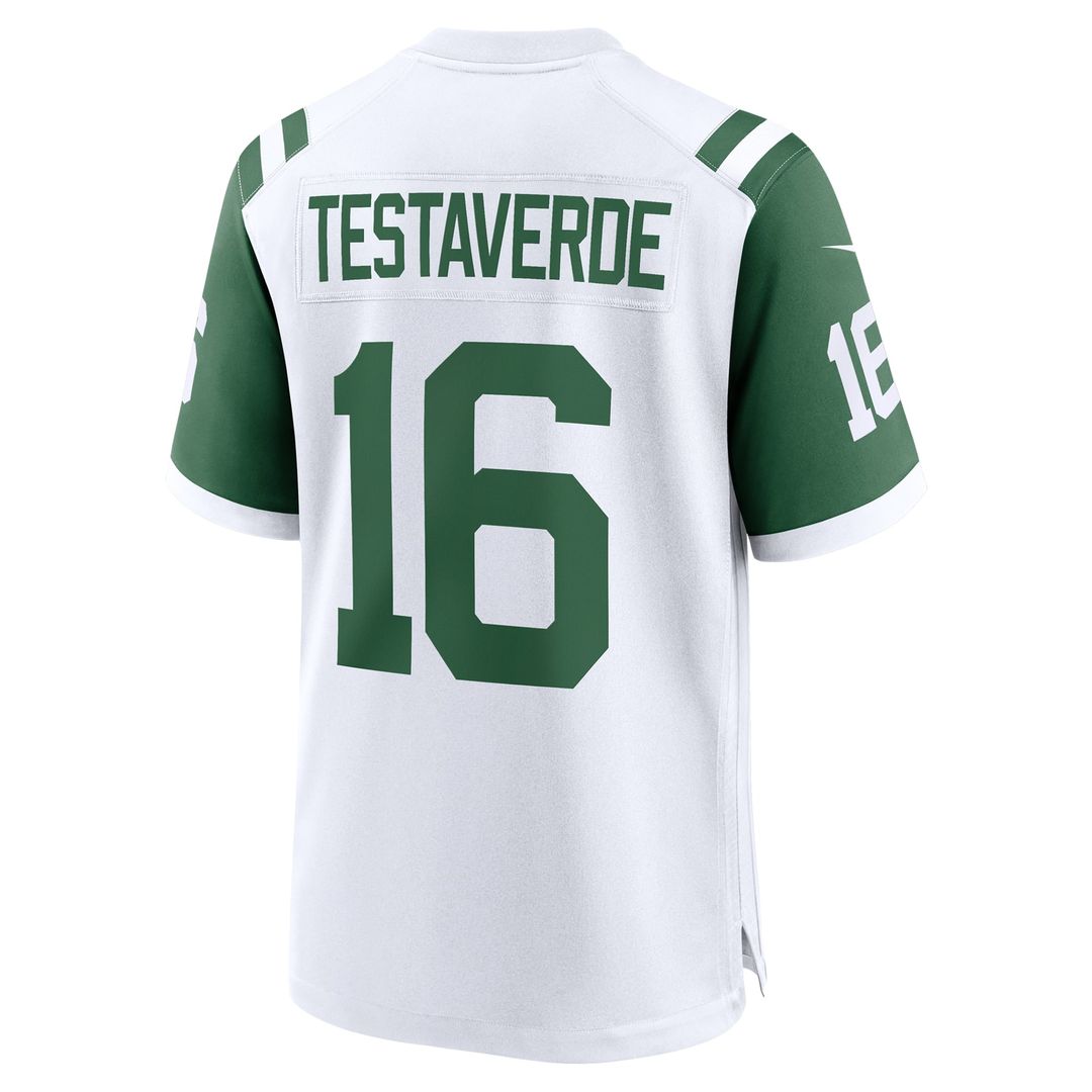 Vinny Testaverde New York Jets Alternate Game Jersey - White