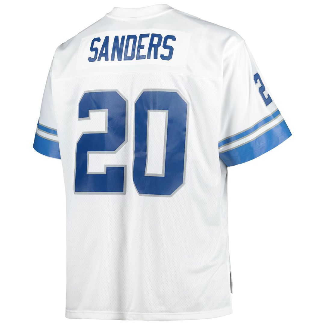 Barry Sanders Detroit Lions Big & Tall 1996 Replica Jersey - White