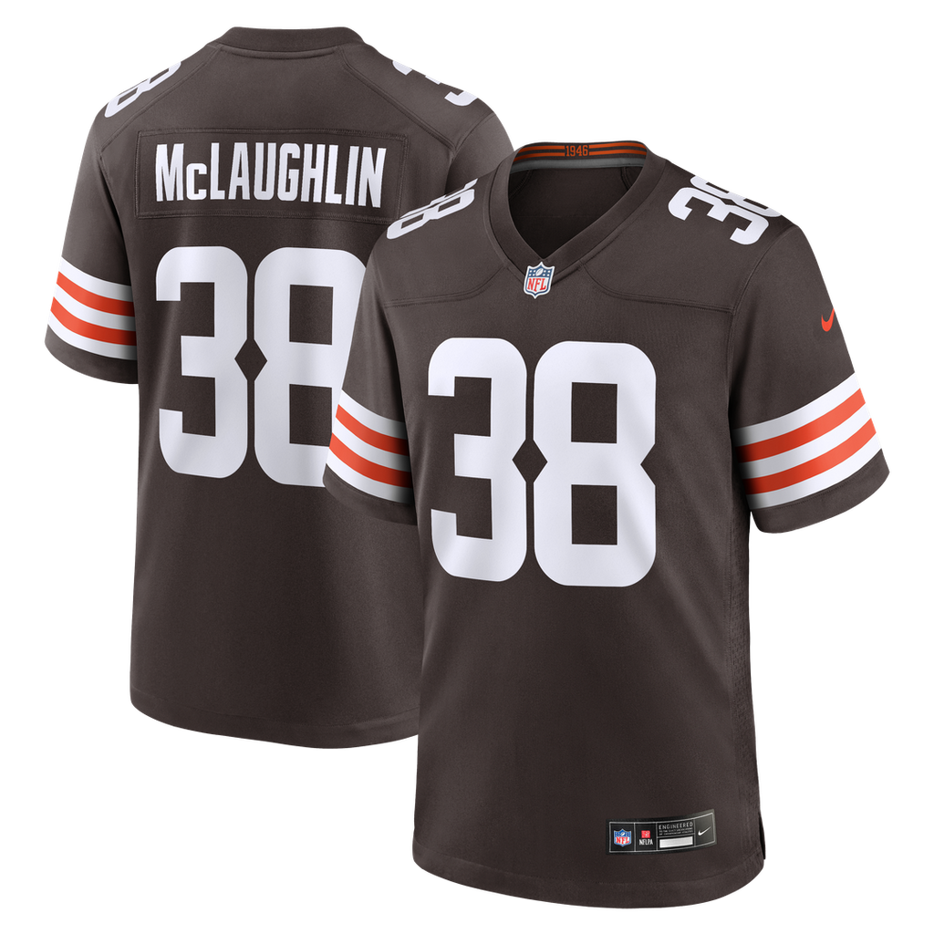 Jaleel McLaughlin Cleveland Browns Game Jersey - Brown