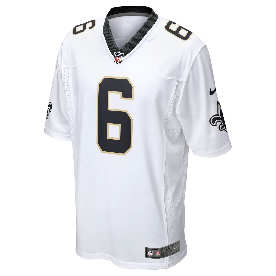 Tyler Shough New Orleans Saints Game Jersey - White