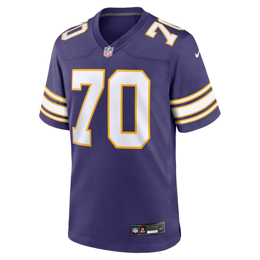Jim Marshall Minnesota Vikings Alternate Game Jersey - Purple
