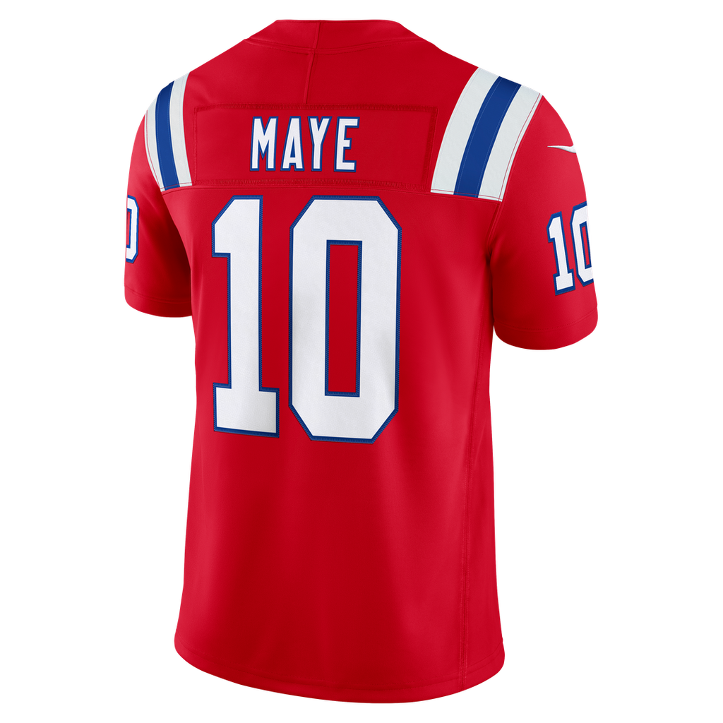 Drake Maye New England Patriots Vapor F.U.S.E. Stitched Limited Jersey - White