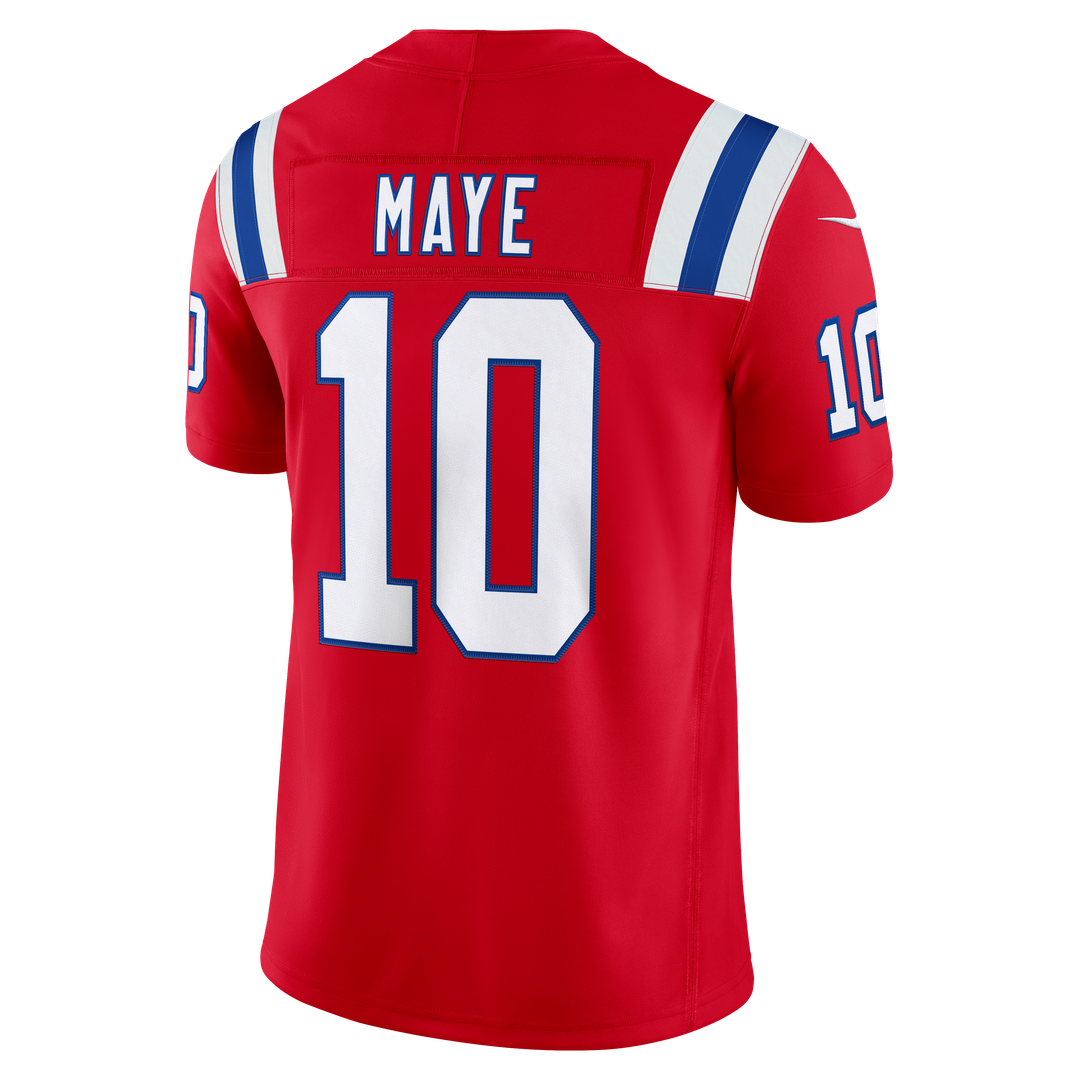 Drake Maye New England Patriots Vapor F.U.S.E. Stitched Limited Jersey - White