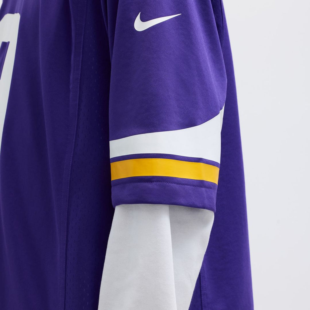 J.J. McCarthy Minnesota Vikings Game Jersey - Purple
