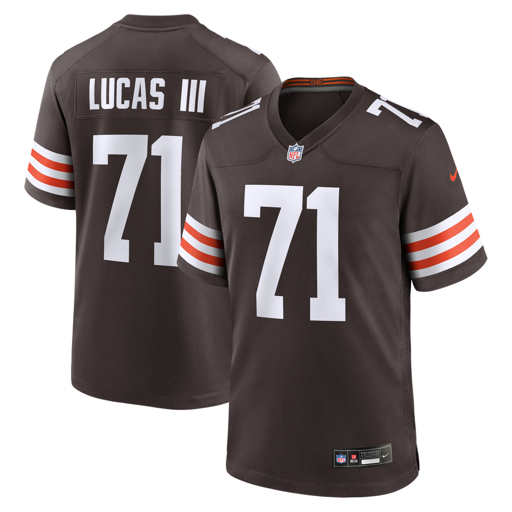 Cornelius Lucas Cleveland Browns Game Jersey - Brown
