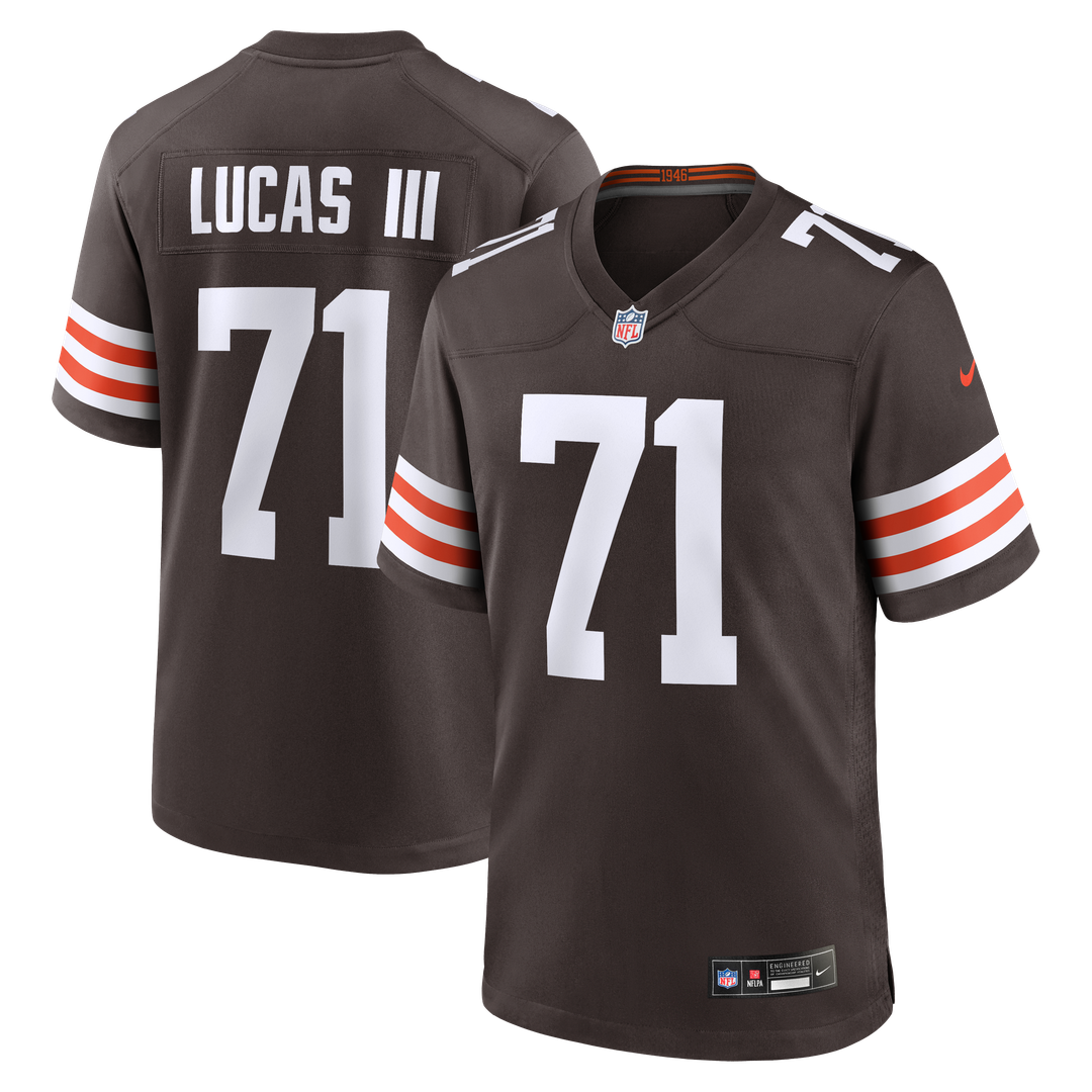 Cornelius Lucas Cleveland Browns Game Jersey - Brown