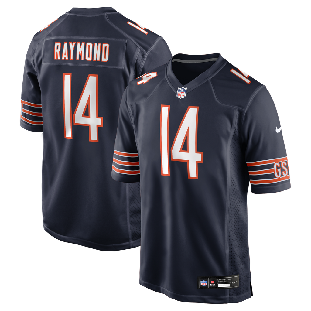 Kalif Raymond Chicago Bears Game Jersey - Navy