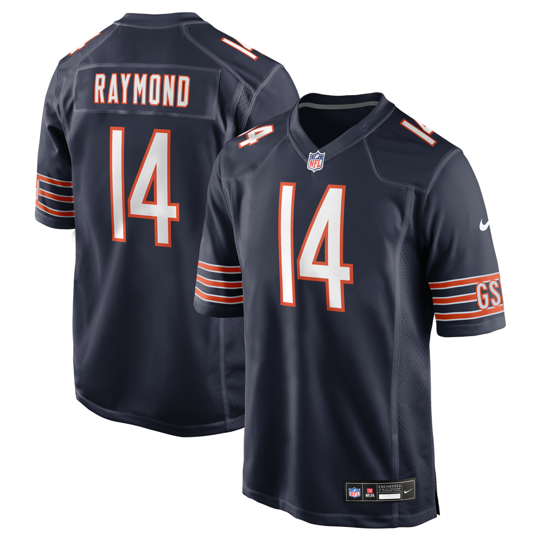 Kalif Raymond Chicago Bears Game Jersey - Navy
