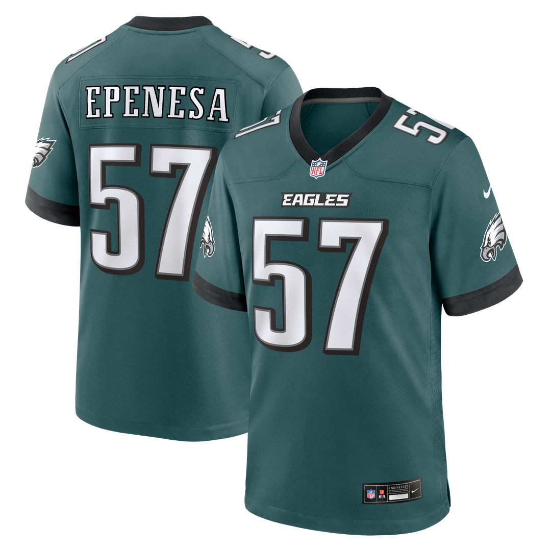 A.J. Epenesa Philadelphia Eagles Game Jersey - Midnight Green