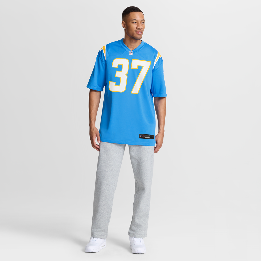 Jordan Oladokun Los Angeles Chargers Game Jersey - Powder Blue