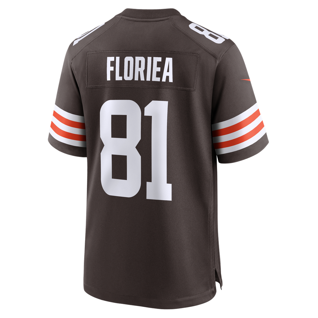 Luke Floriea Cleveland Browns Game Jersey - Brown