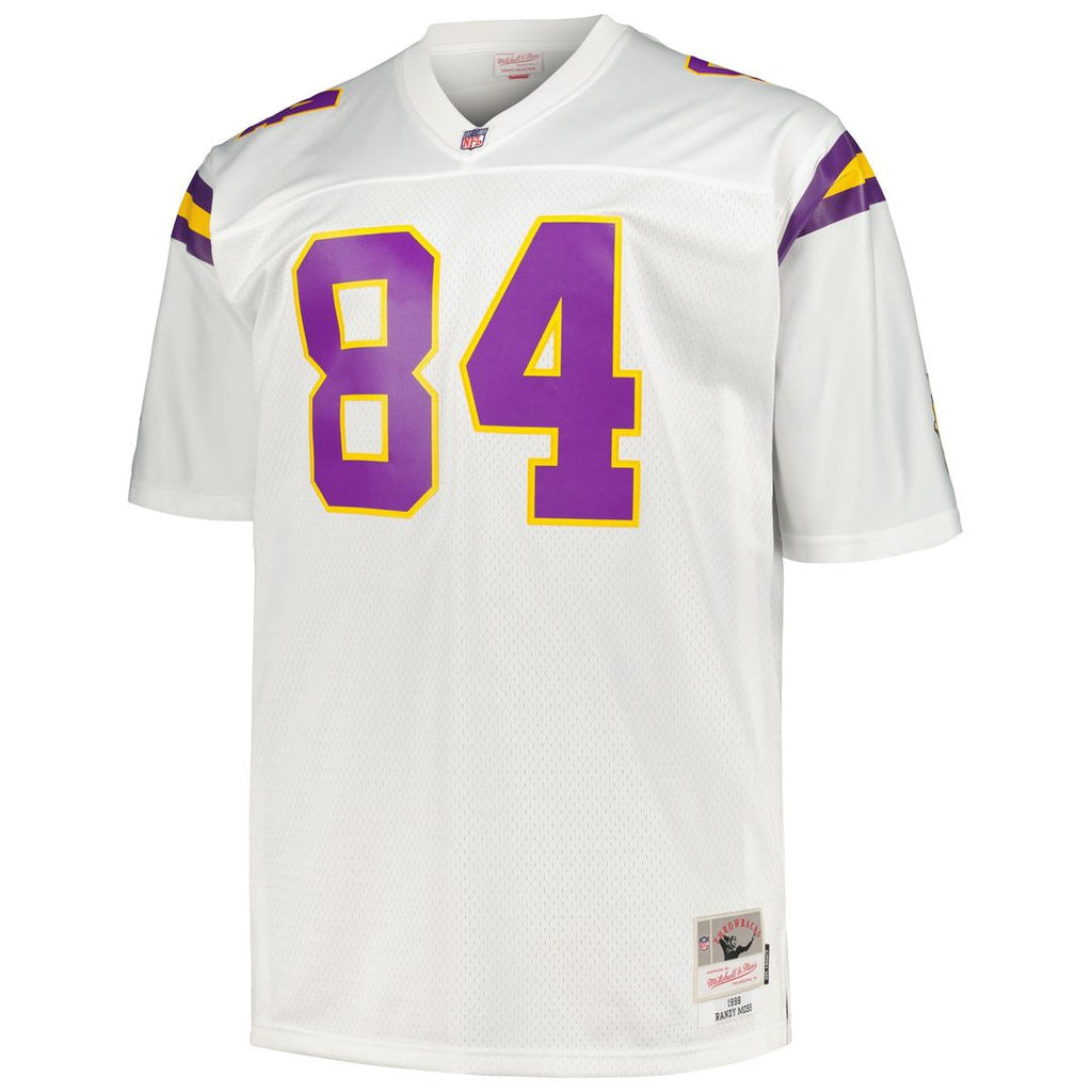Randy Moss Minnesota Vikings Big & Tall 1998 Replica Jersey - Purple