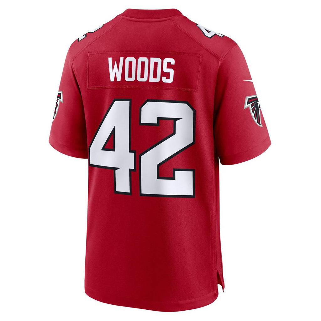 Josh Woods Atlanta Falcons Game Jersey - Red