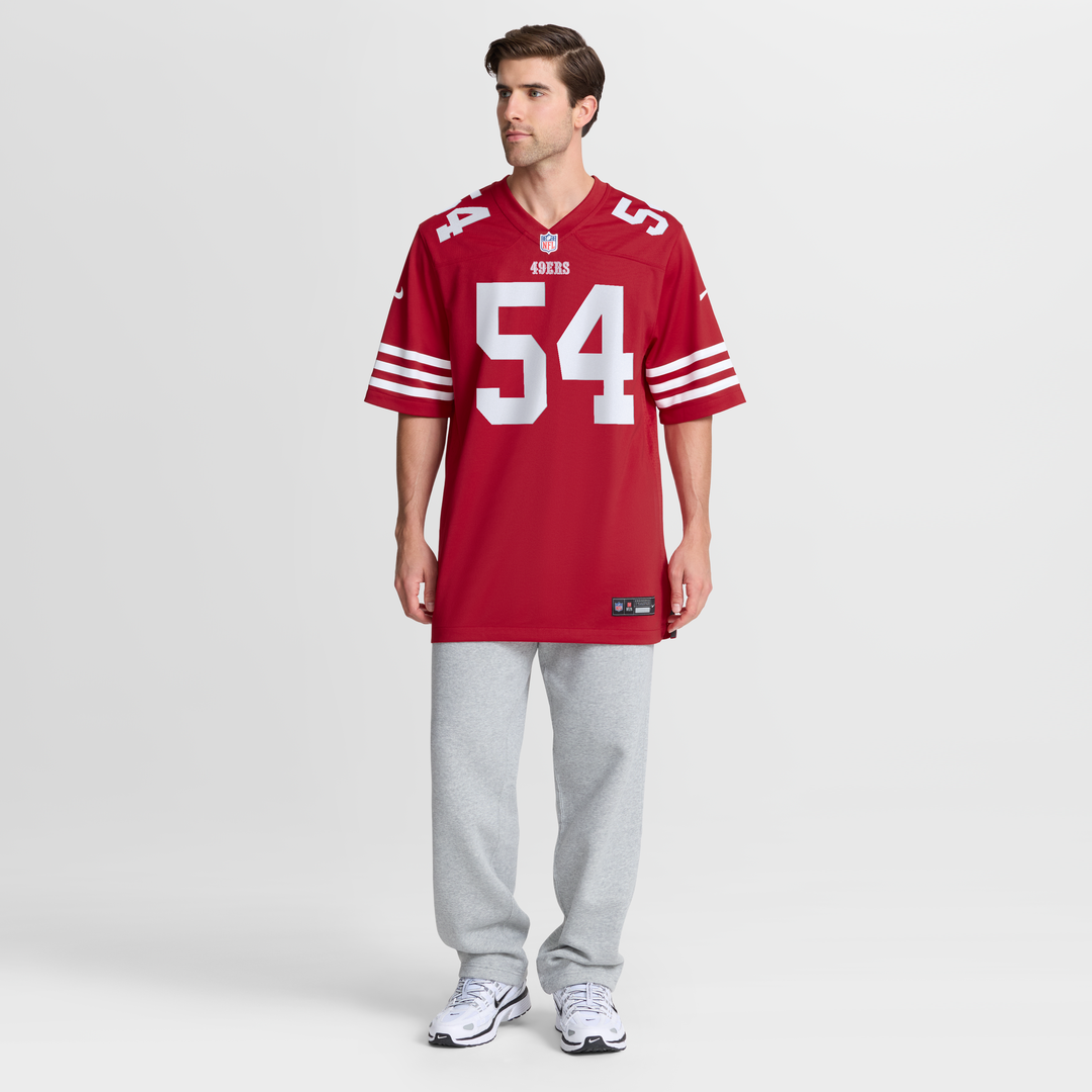 Fred Warner San Francisco 49ers Game Jersey - Scarlet