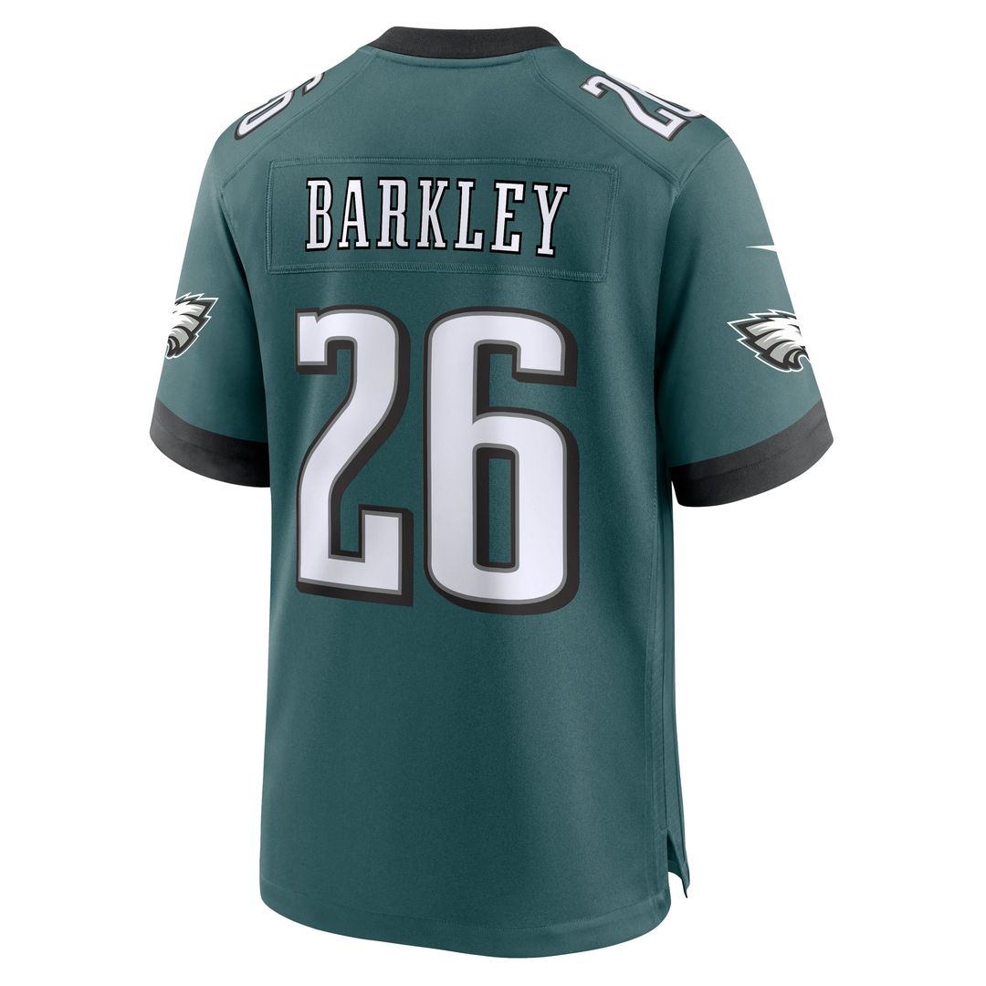 Saquon Barkley Philadelphia Eagles Game Jersey - Midnight Green
