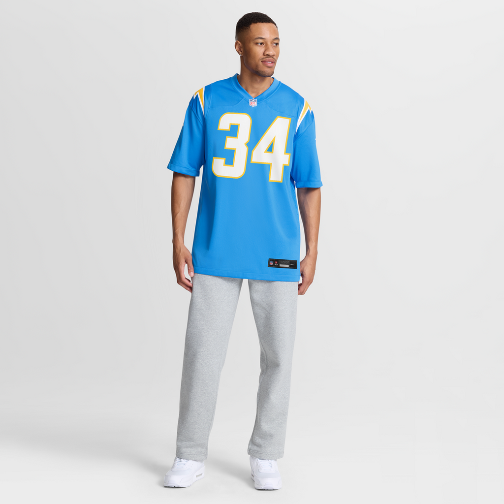 Keaton Mitchell Los Angeles Chargers Game Jersey - Powder Blue
