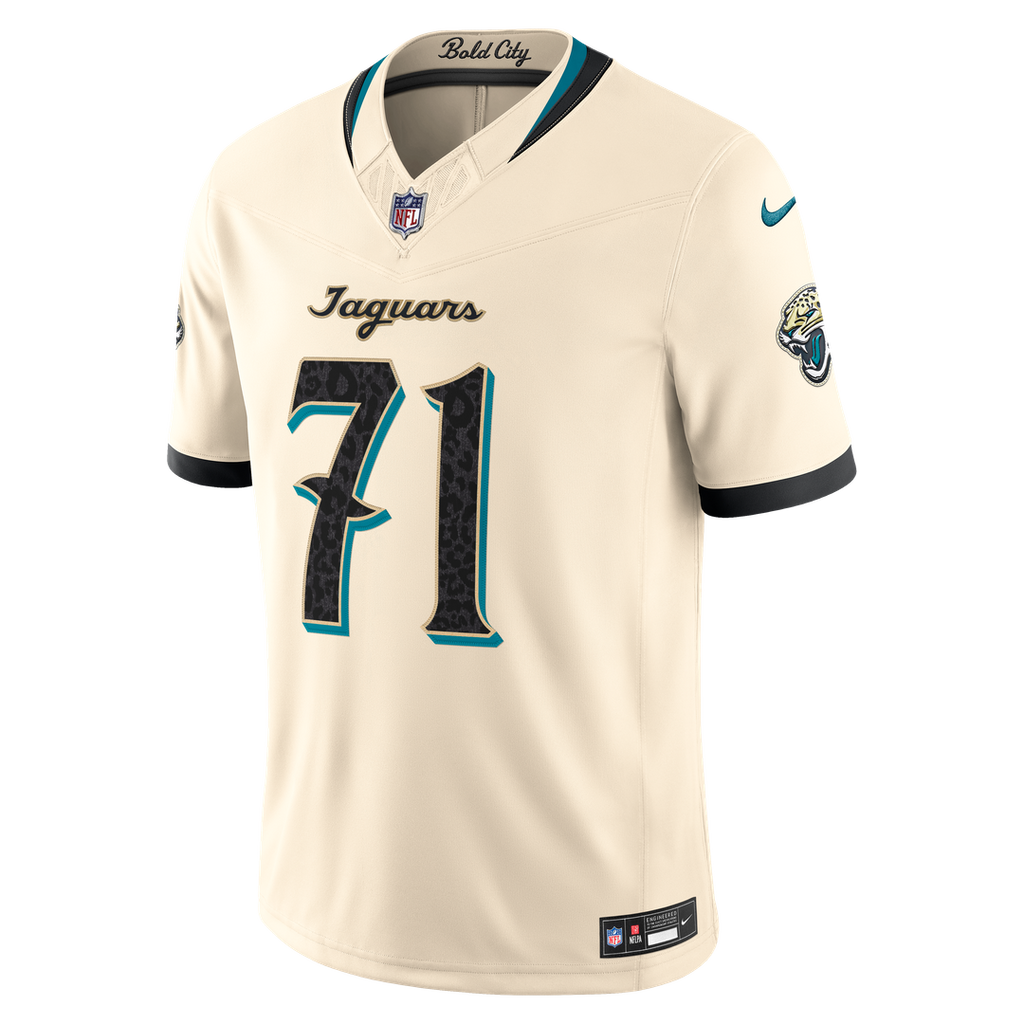 Tony Boselli Jacksonville Jaguars 2026 Rivalries Collection Stitched Limited Jersey - Natural