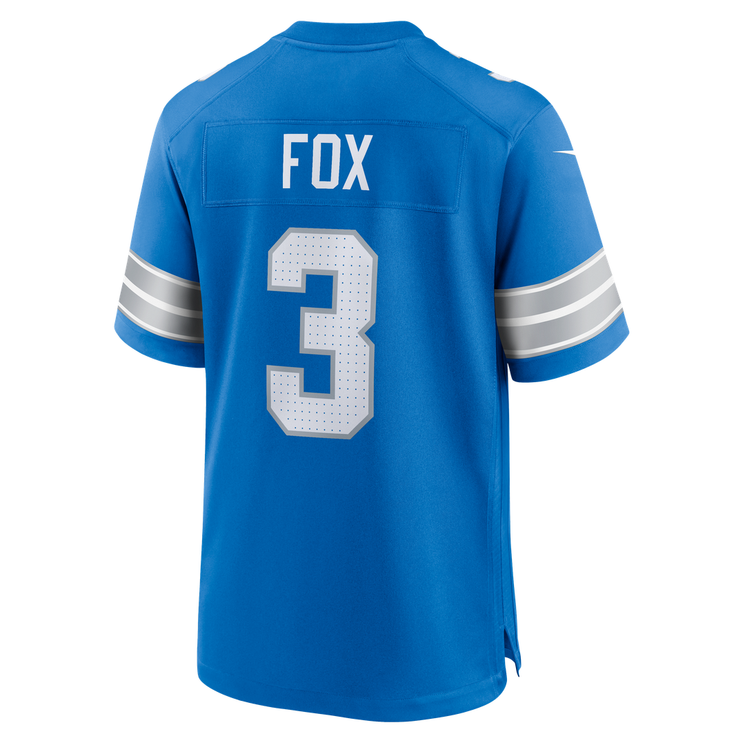 Jack Fox Detroit Lions Game Jersey - Blue