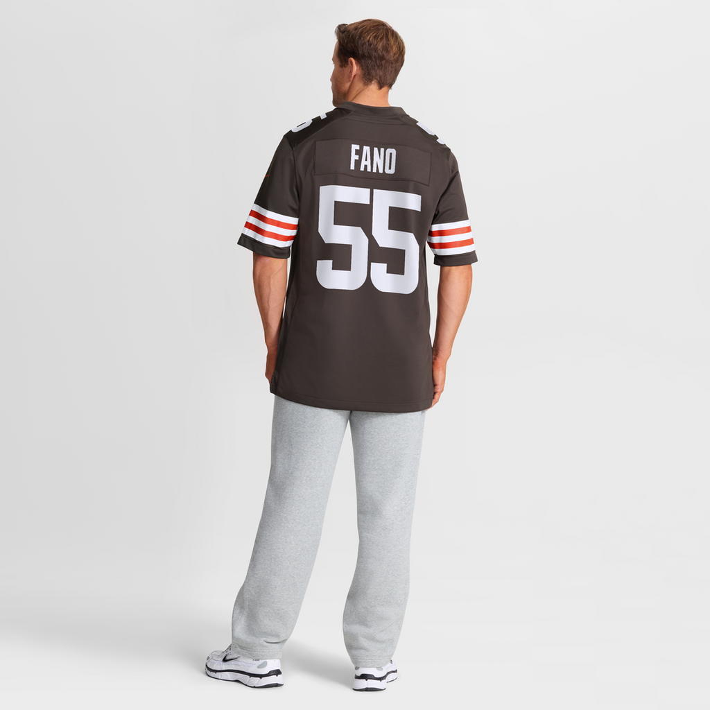 Spencer Fano Cleveland Browns Game Jersey - Brown
