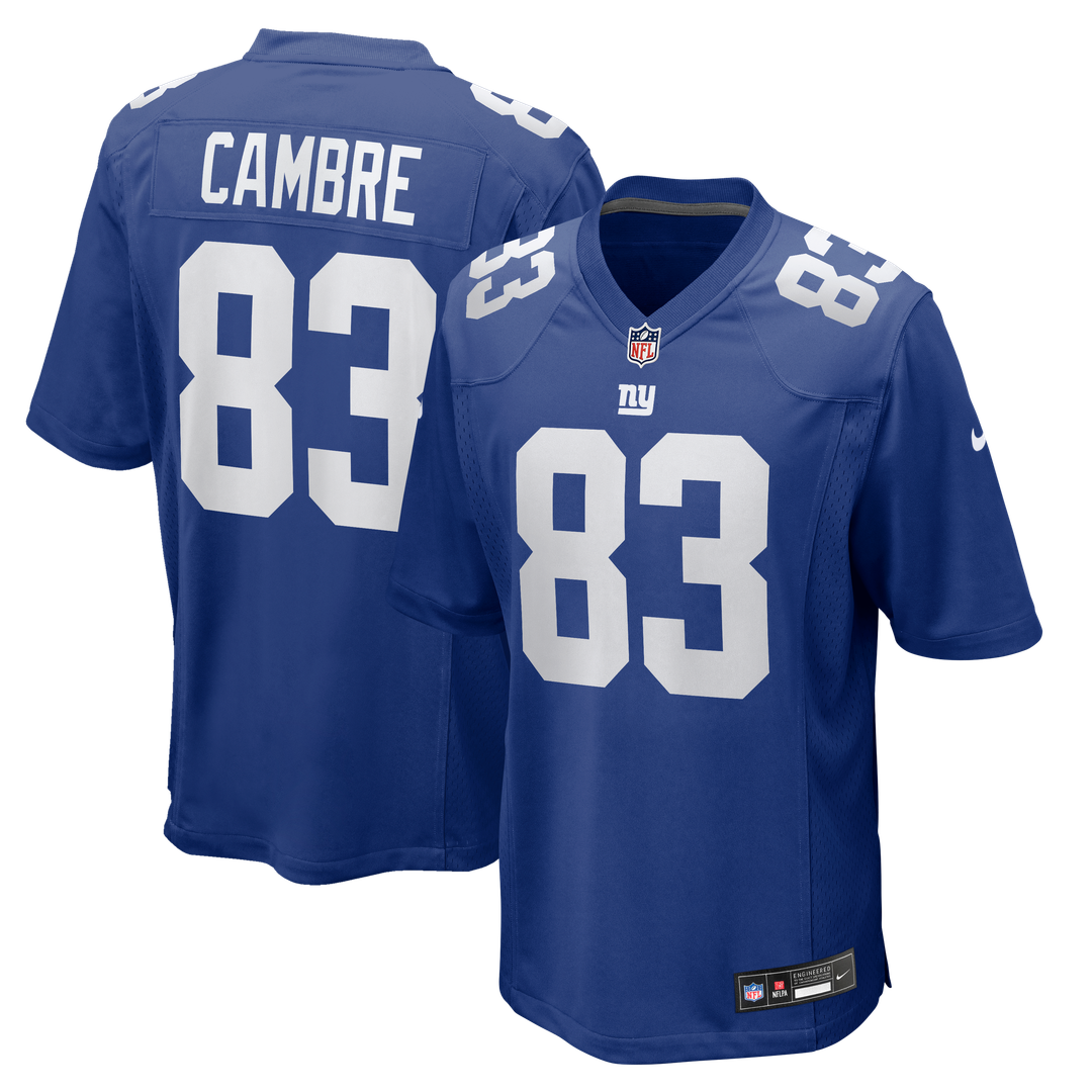 Dalen Cambre New York Giants Game Jersey - Royal Blue