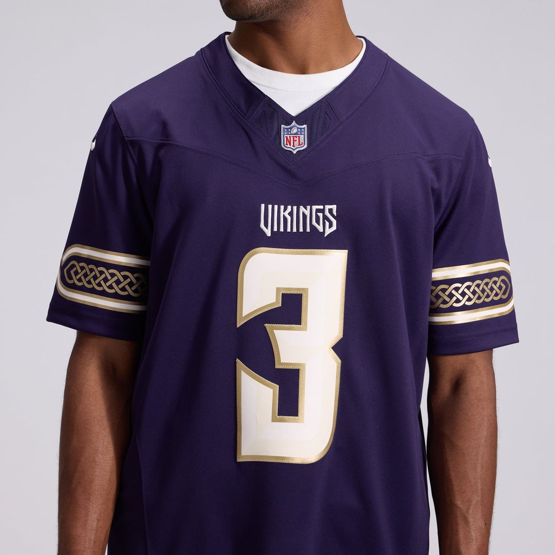 Jordan Addison Minnesota Vikings 2026 Rivalries Collection Stitched Limited Jersey - Purple