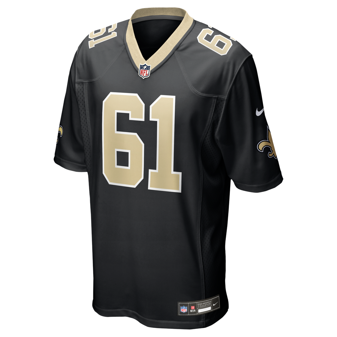 Drew Desjarlais New Orleans Saints Game Jersey - Black