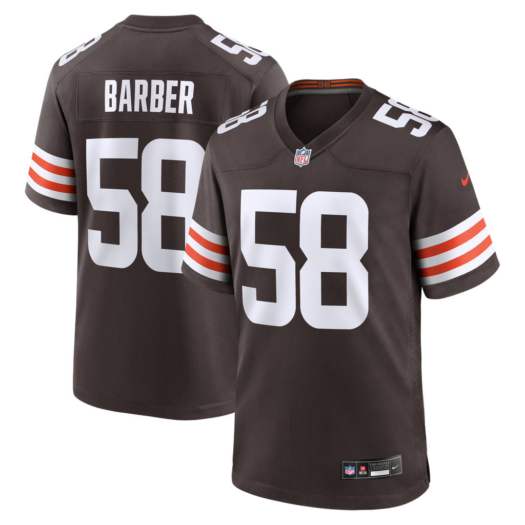 Austin Barber Cleveland Browns Game Jersey - Brown