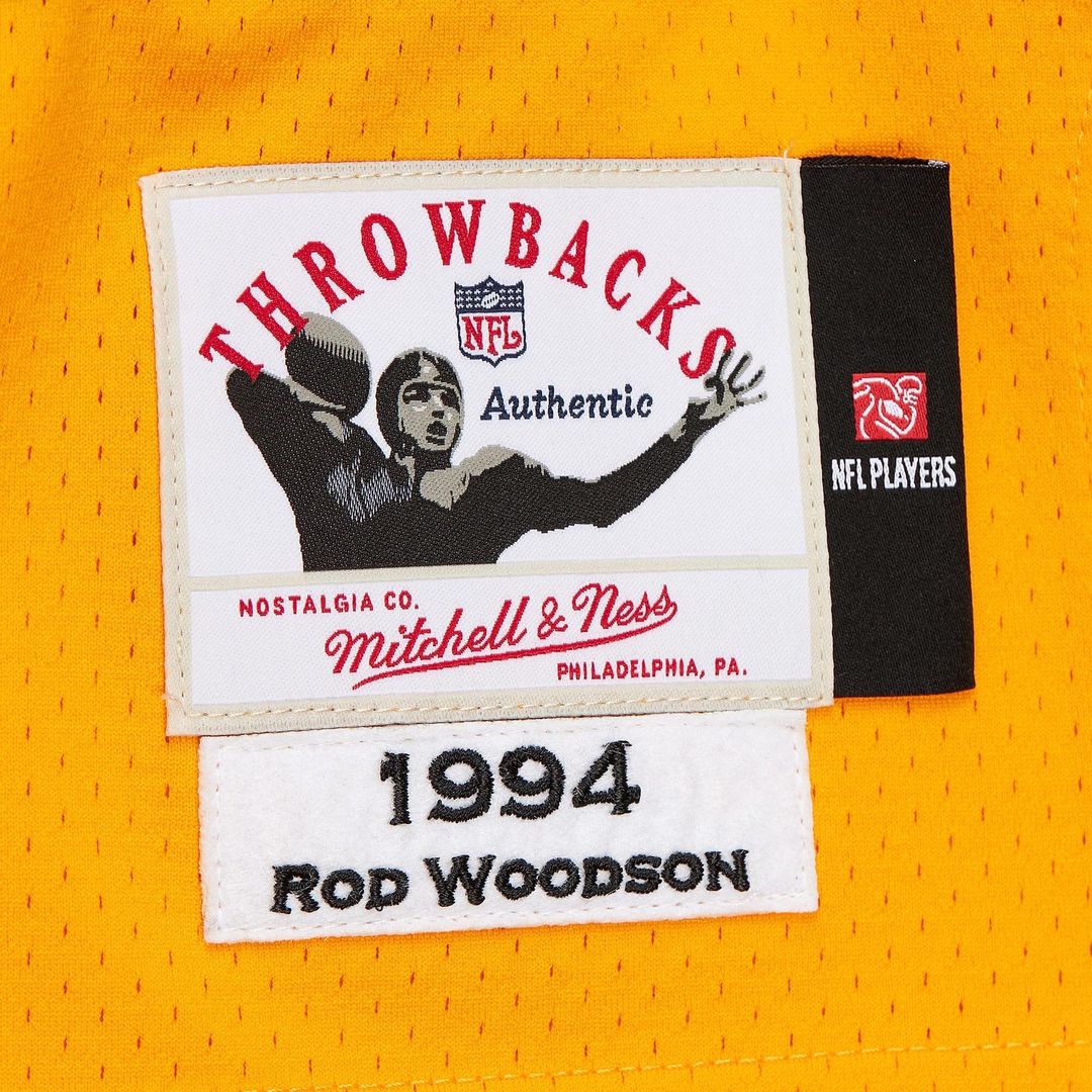 Rod Woodson Pittsburgh Steelers 1994 Authentic Throwback Jersey - Gold