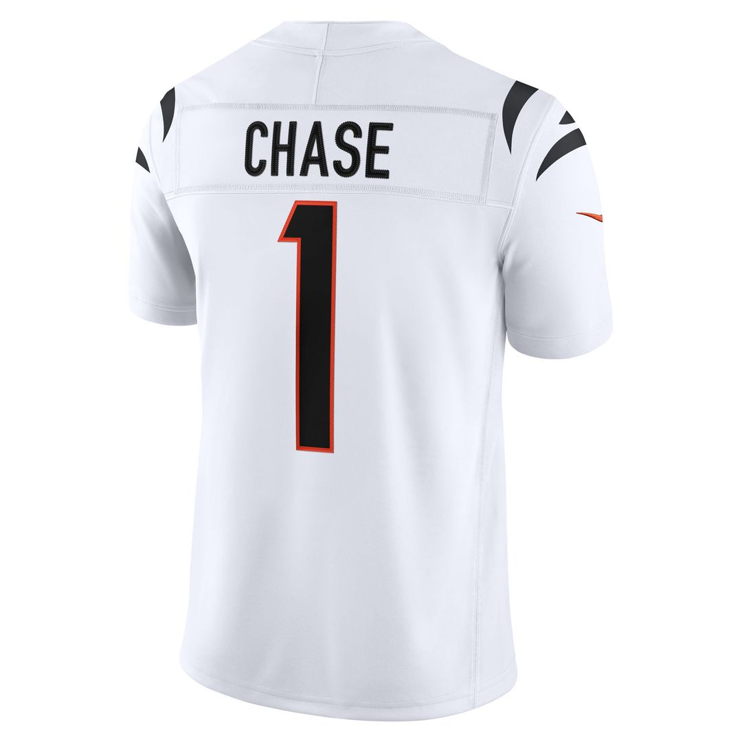 Ja'Marr Chase Cincinnati Bengals Vapor F.U.S.E. Stitched Limited Jersey - White