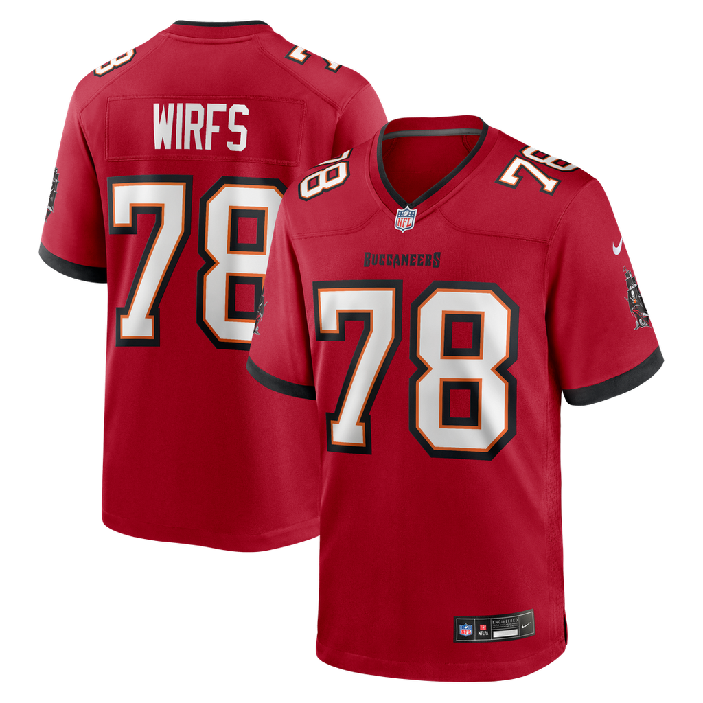 Tristan Wirfs Tampa Bay Buccaneers Game Jersey - Red