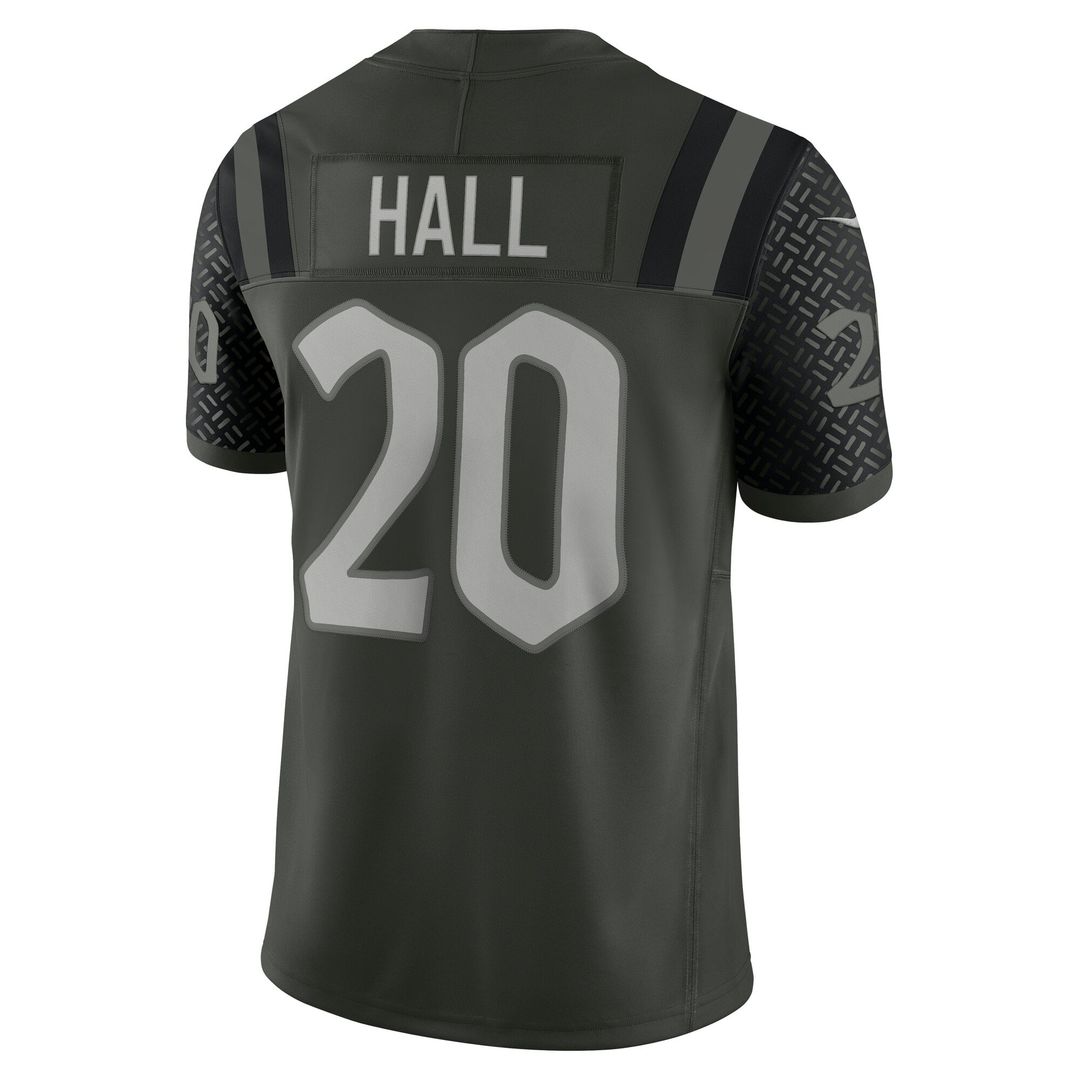 Breece Hall New York Jets Rivalries Collection Stitched Limited Jersey - Green